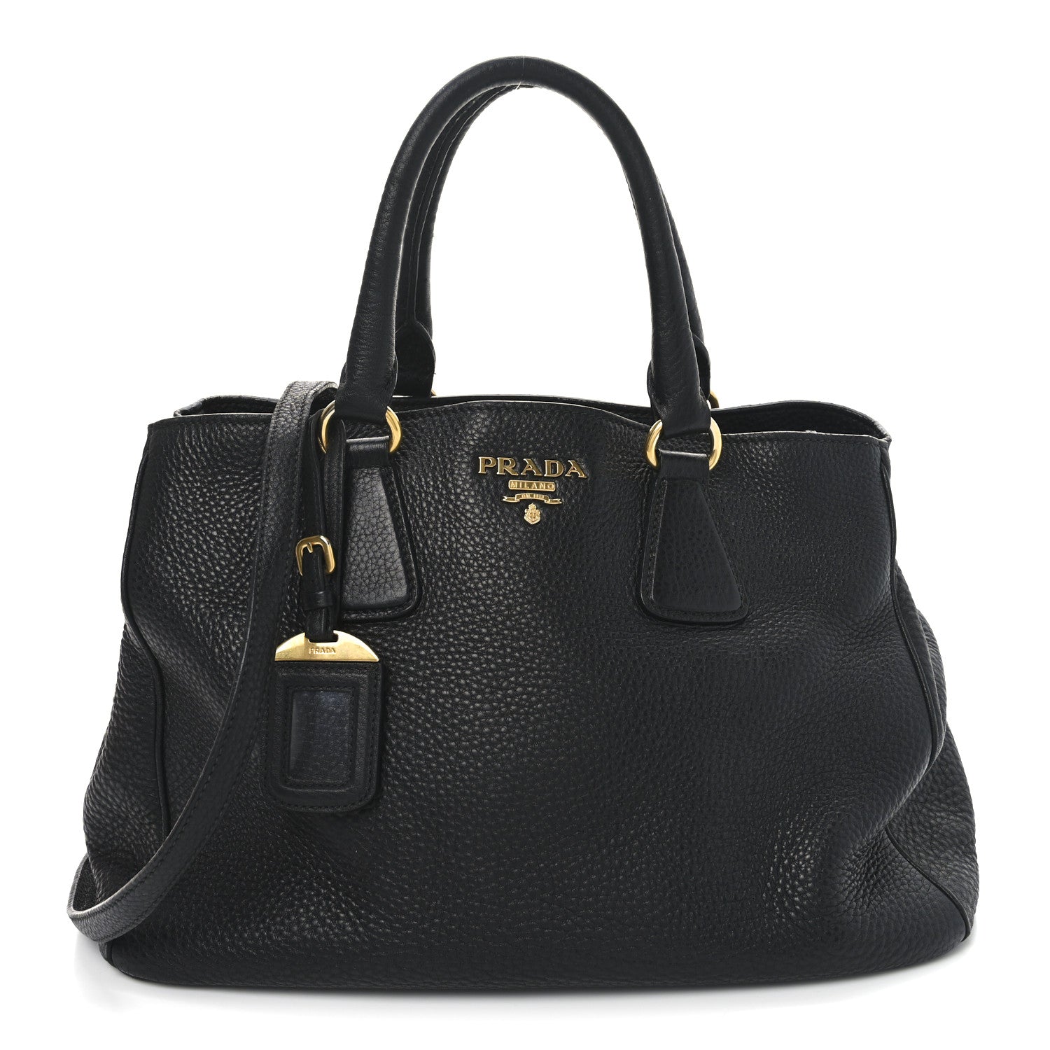 Vitello Daino Tote Black