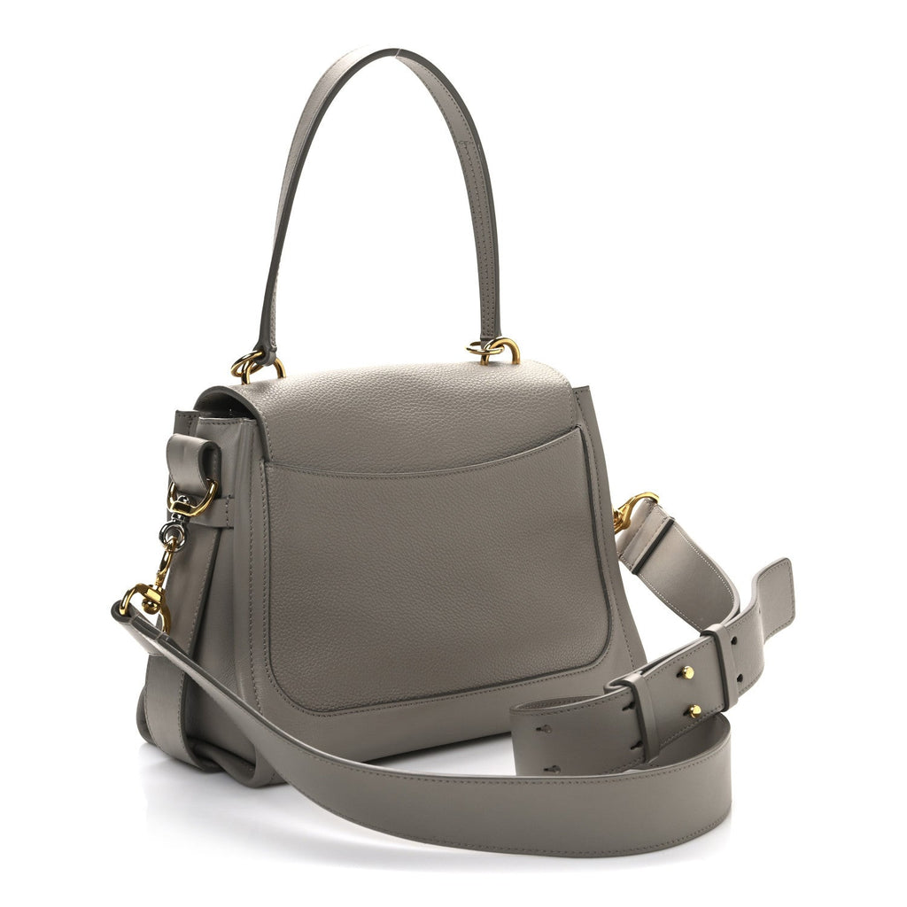 Calfskin Small Tess Day Bag Motty Grey