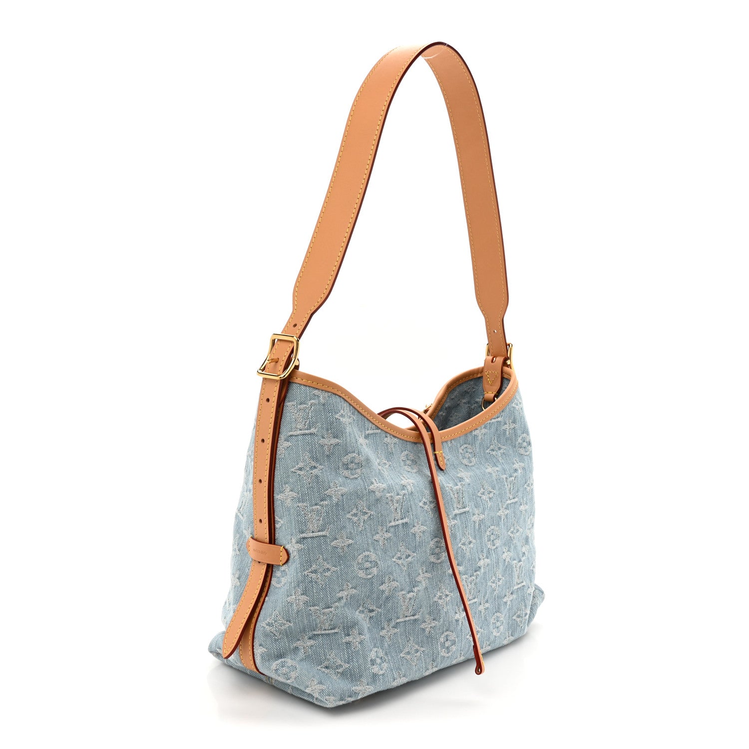 Monogram Denim CarryAll PM Sky Blue