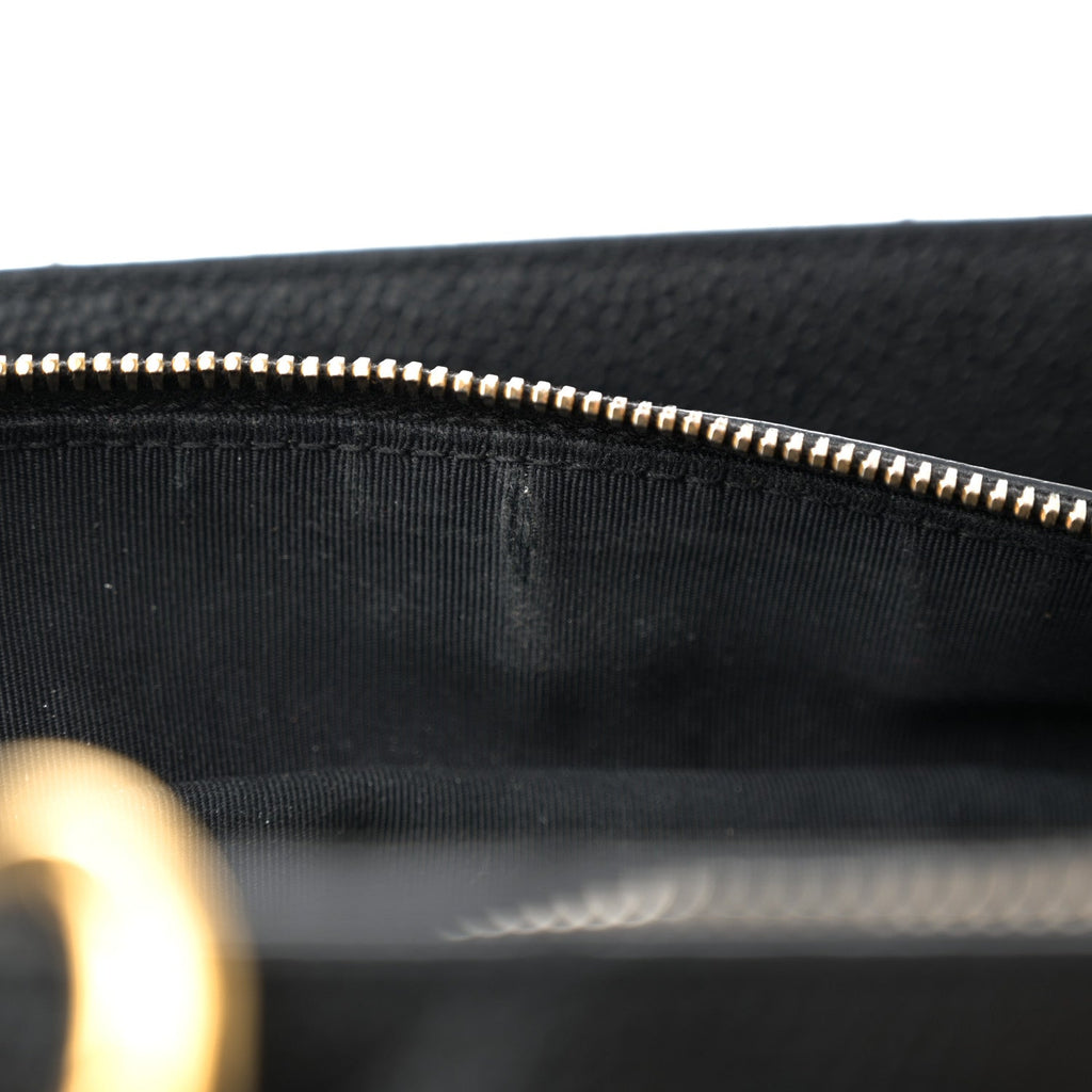 Caviar Quilted Petit Timeless Tote PTT Black