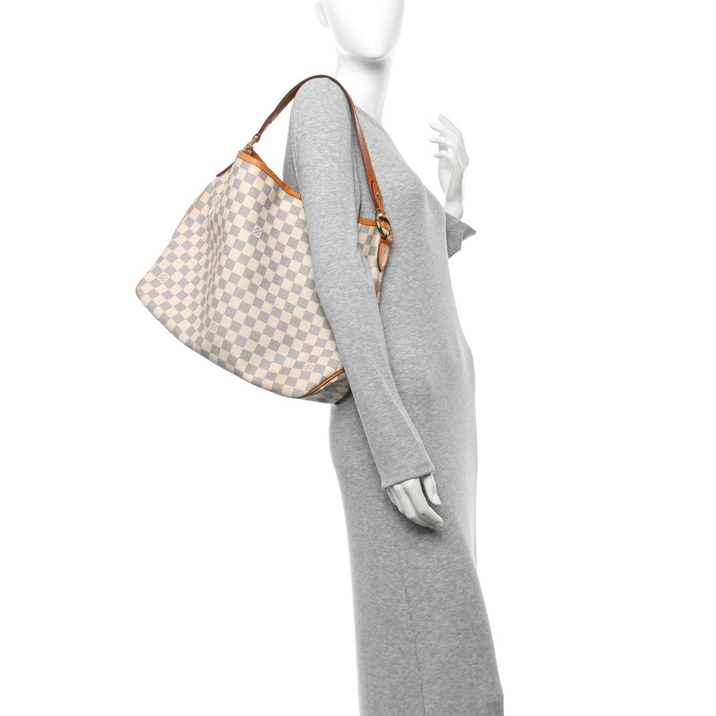 Damier Azur Delightful MM Rose Ballerine