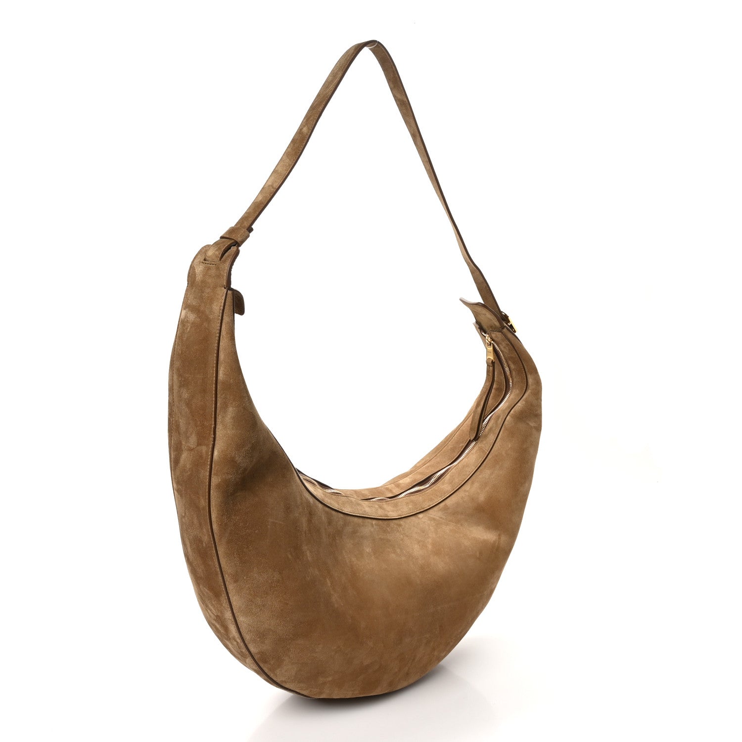 Suede Augustina Hobo Toffee