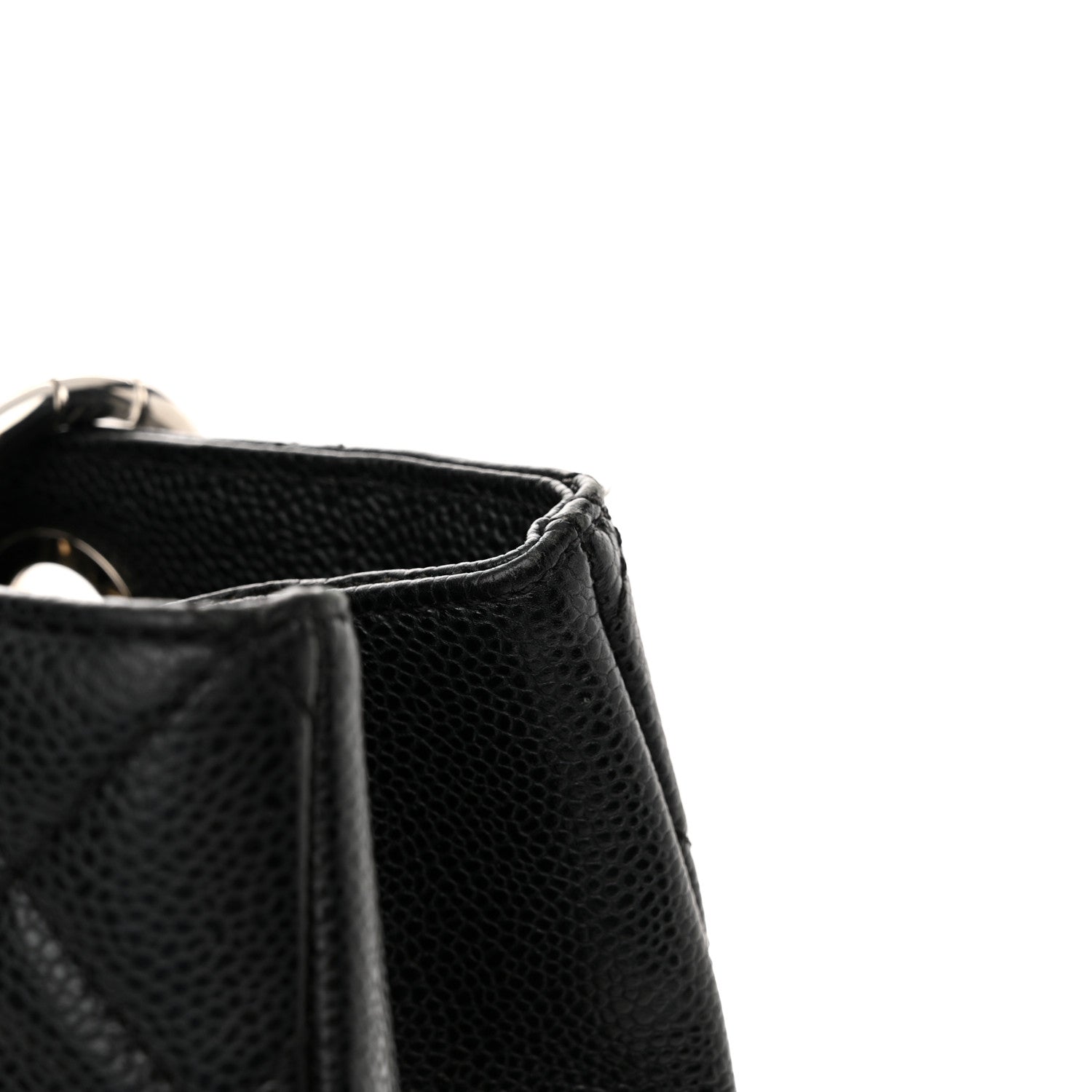 Caviar Quilted Grand Shopping Tote GST Black