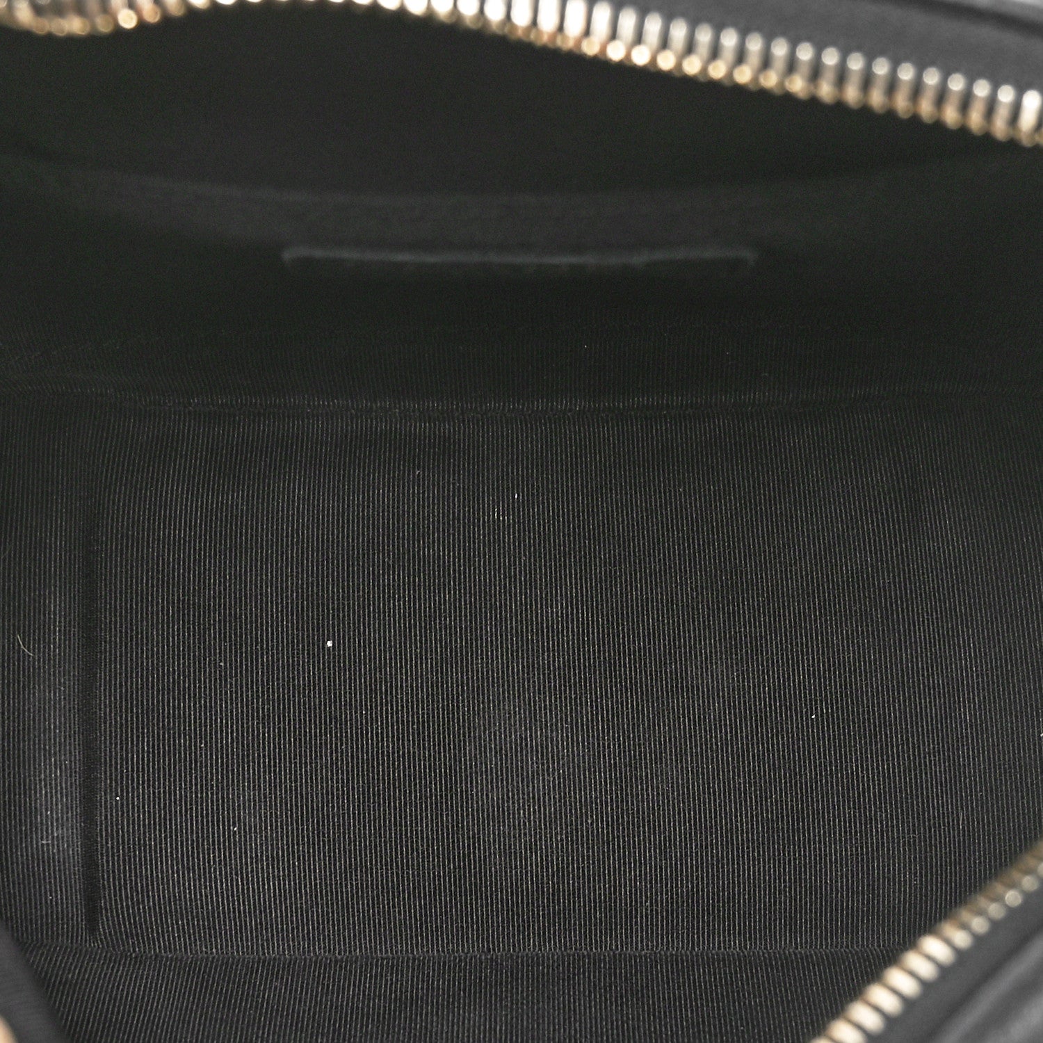 Lambskin Quilted Studded Quilted Vanity Case With Chain Black