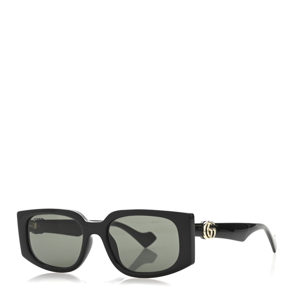 Acetate Rectangle Frame Sunglasses GG1534S Black