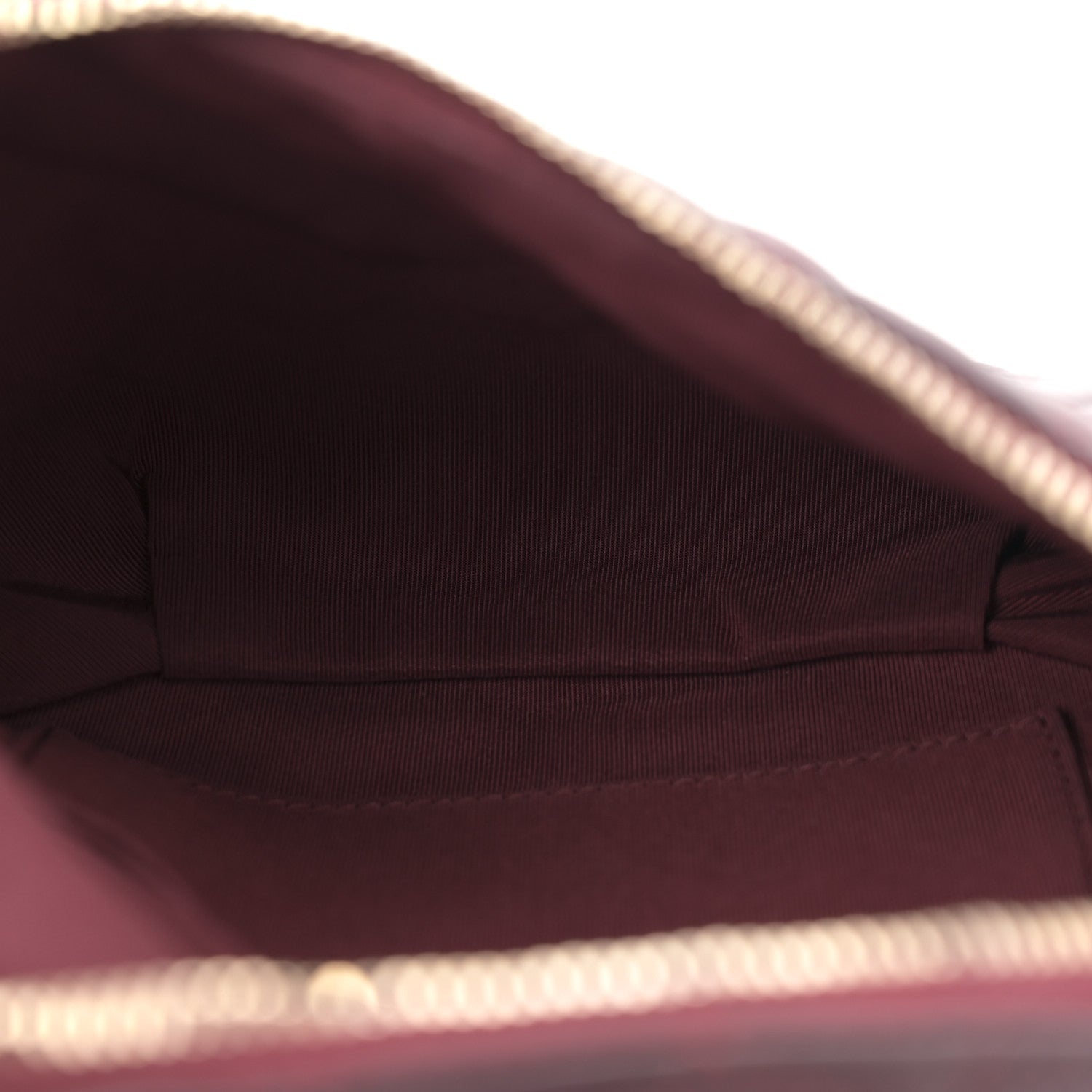 Calfskin Quilted Banane Waist Bag Fanny Pack Burgundy