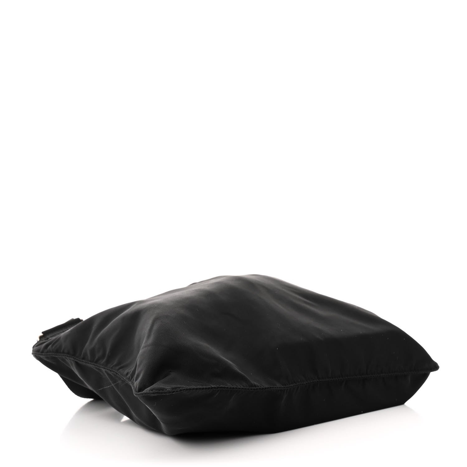 Nylon Vela Flat Messenger Bag Black