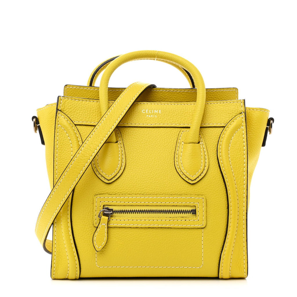 Drummed Calfskin Nano Luggage Acacia