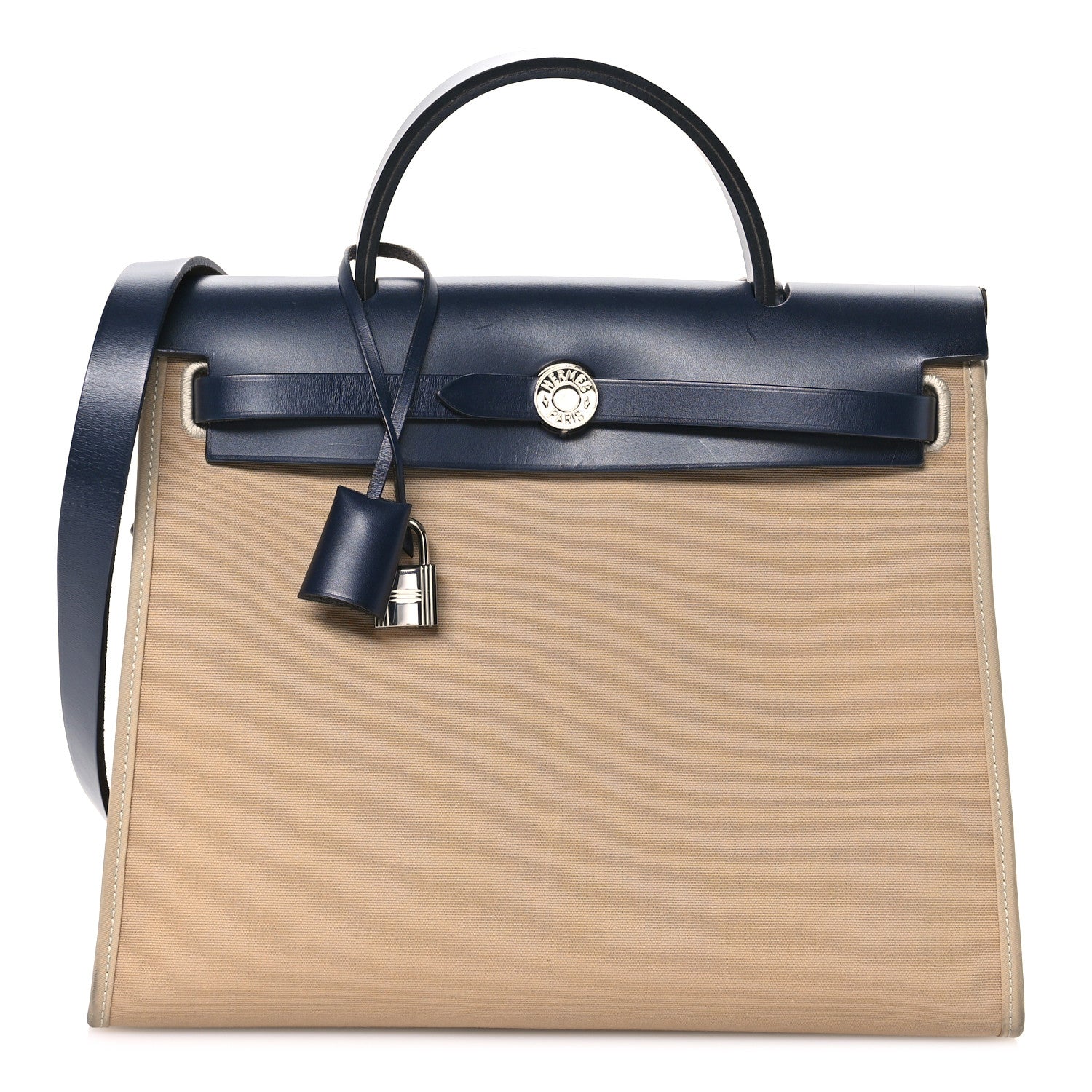 Vache Hunter Toile Herbag Zip 31 PM  Trench Bleu Indigo