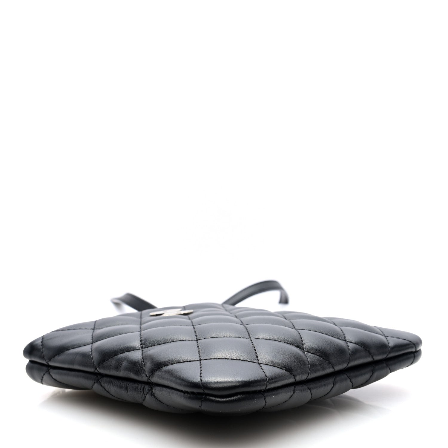 Lambskin Quilted Crossbody Bag Black