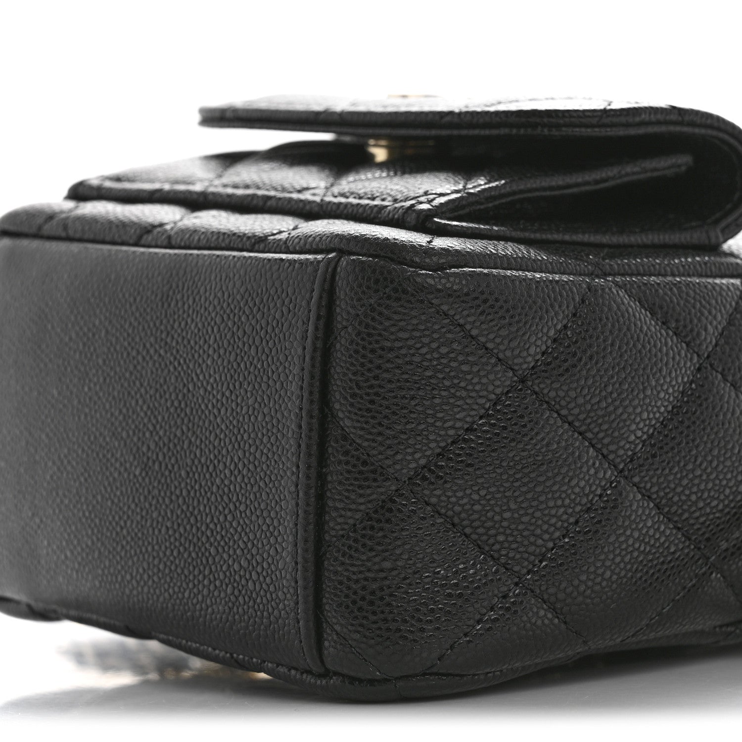 Caviar Quilted CC Mini Classic Backpack Black