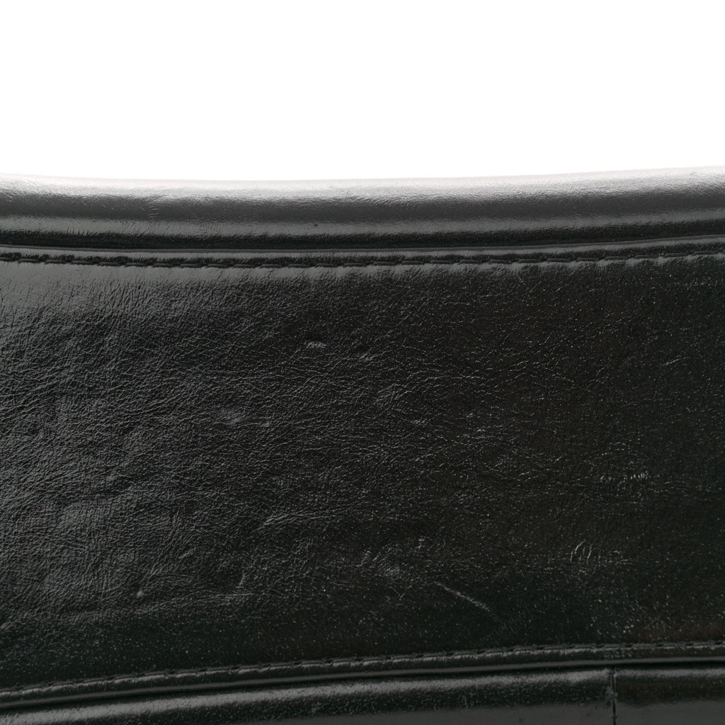 Aged Calfskin Quilted Medium Gabrielle Hobo Black