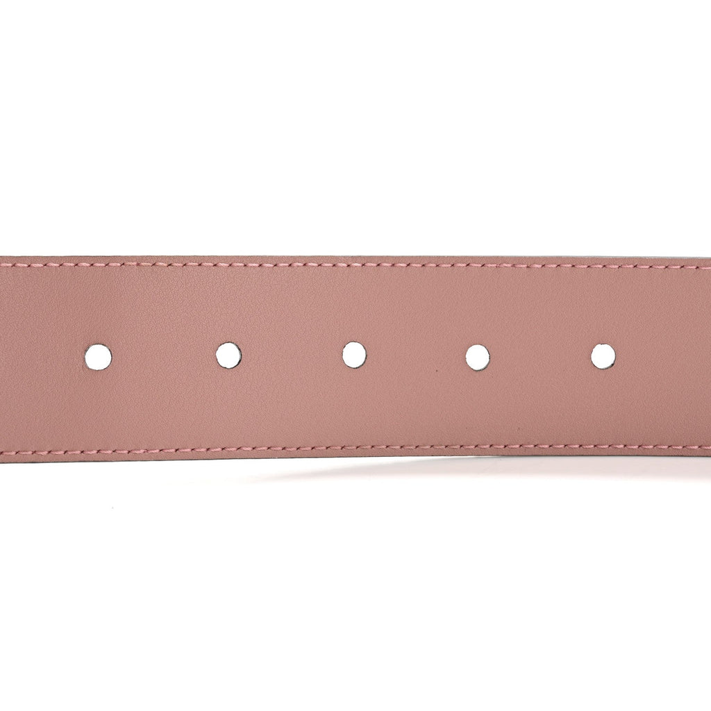 Soft Microguccissima Margaux Calfskin Belt 85 34 Soft Pink