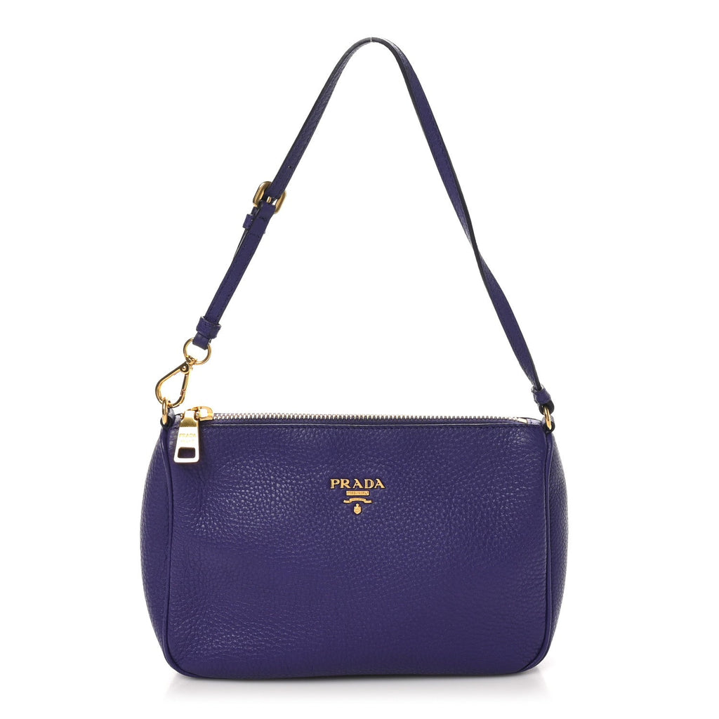 Vitello Daino Pochette Bag Viola