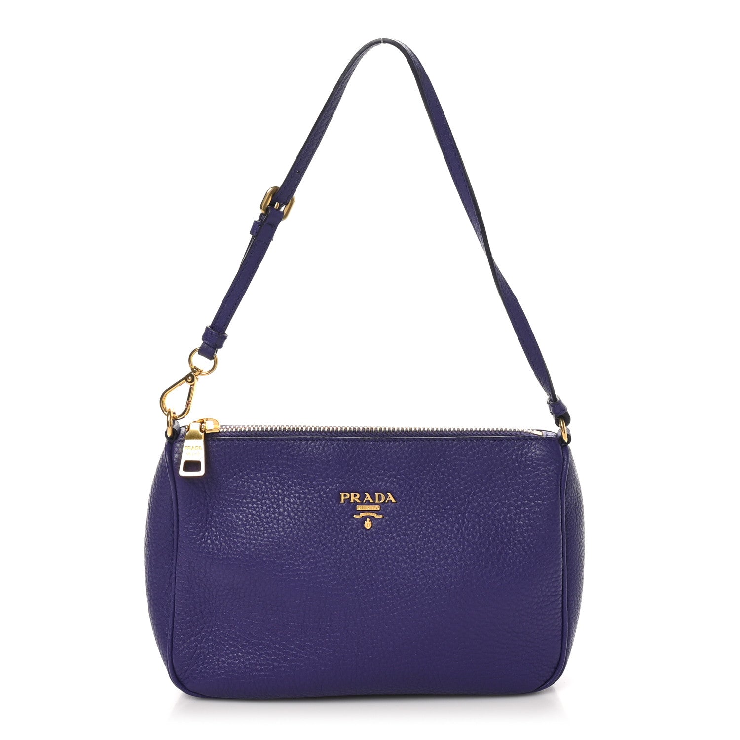 Vitello Daino Pochette Bag Viola