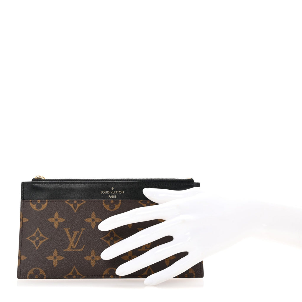 Monogram Slim Purse Black
