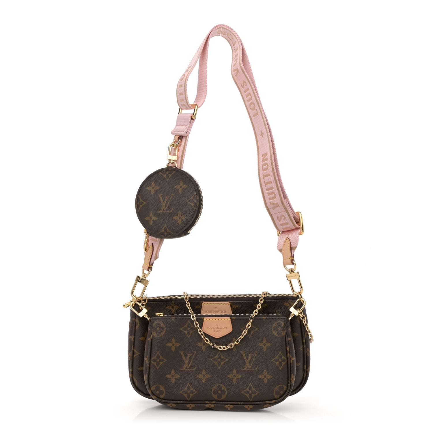 Monogram Multi Pochette Accessories Rose Clair
