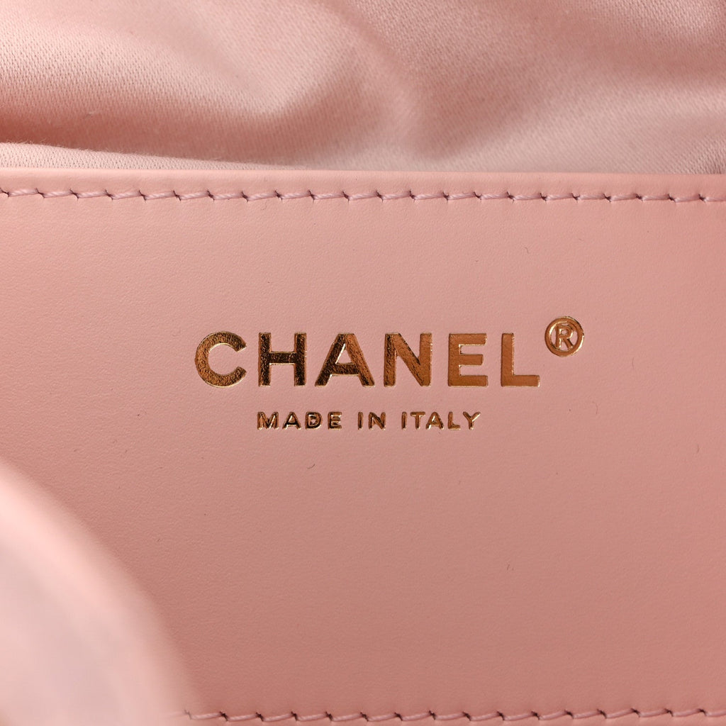 Caviar Quilted Small Chanel 25 Handbag Light Pink