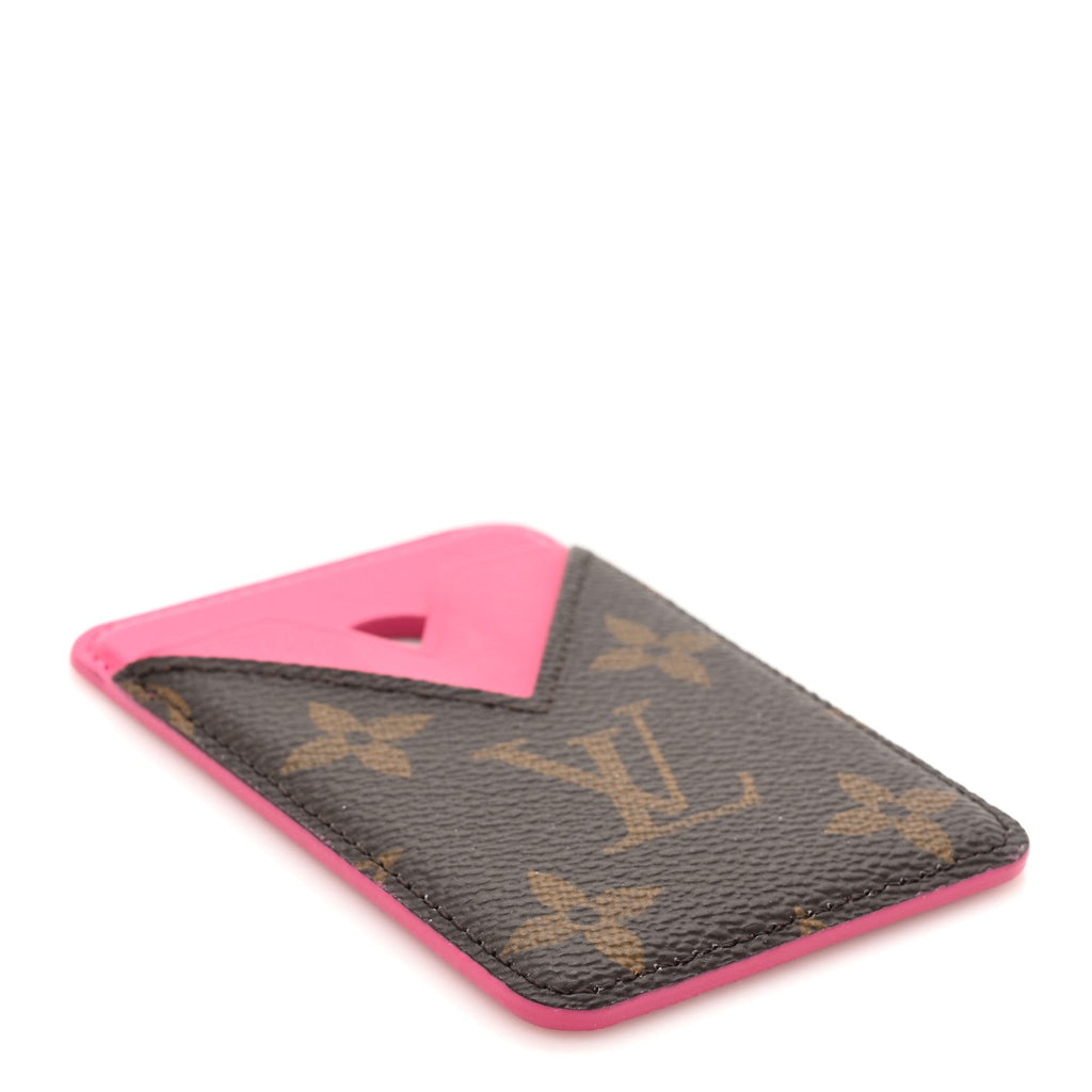Monogram Porte-Cartes Magnet Pondichery Pink