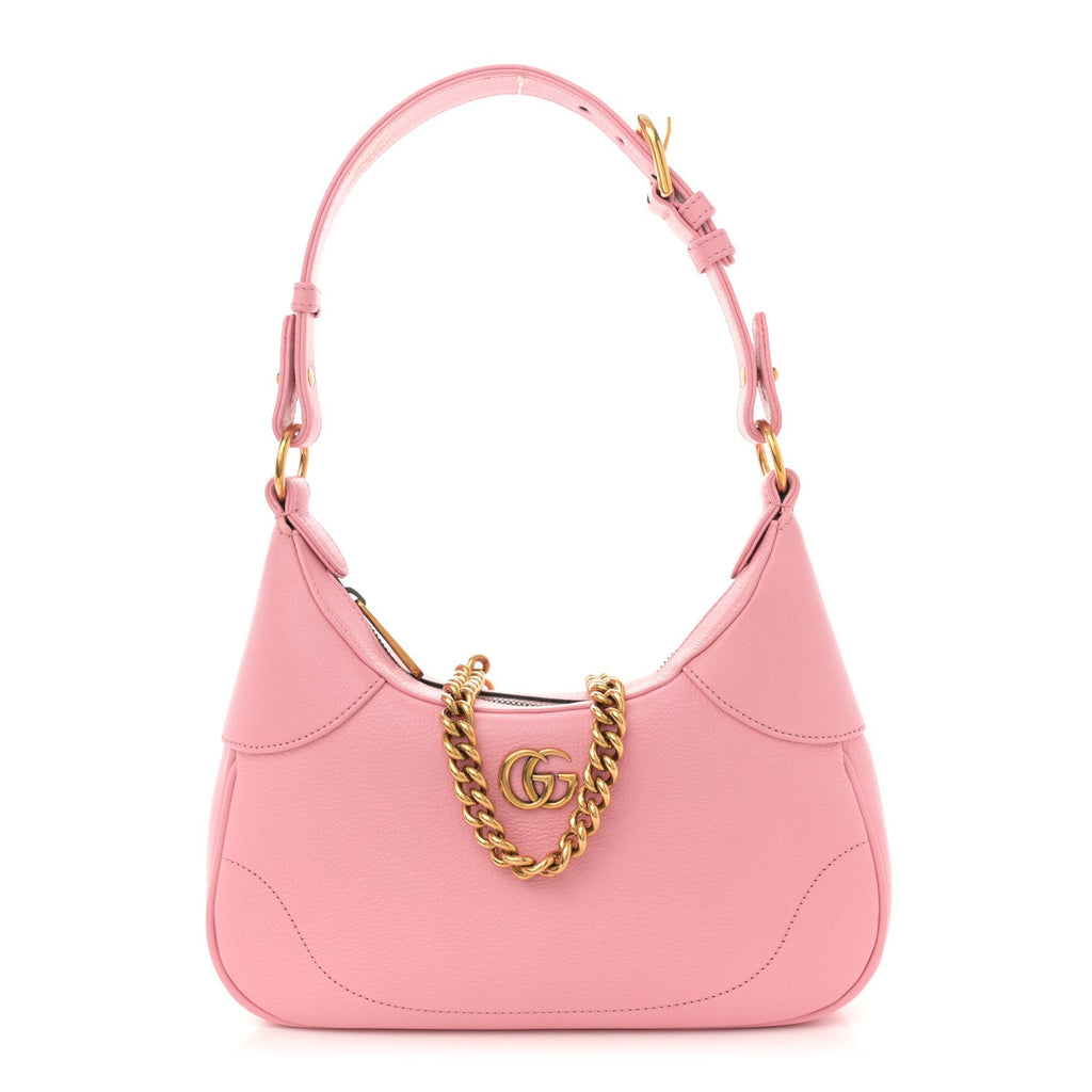 Goatskin Small Aphrodite Shoulder Bag Wild Rose