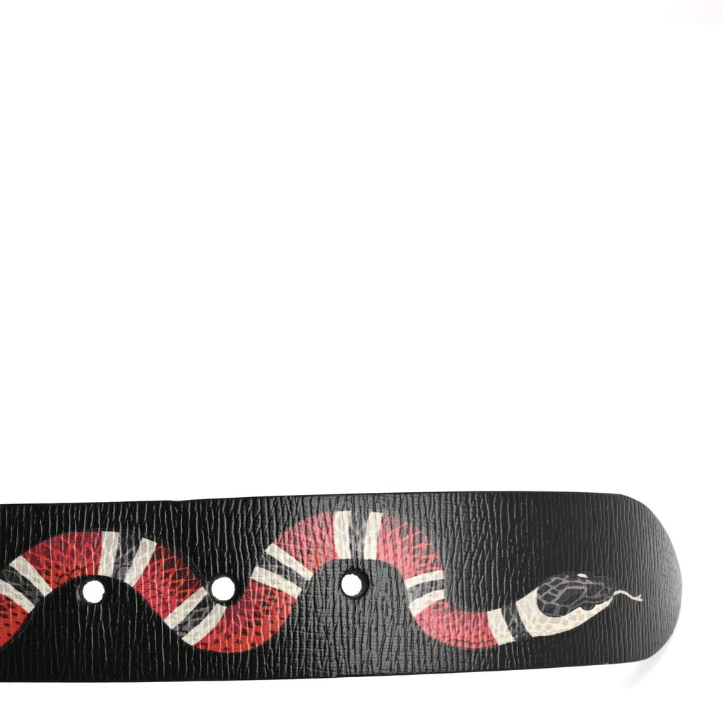 Shangai Calfskin Kingsnake 35mm Belt 100 40 Black Multicolor