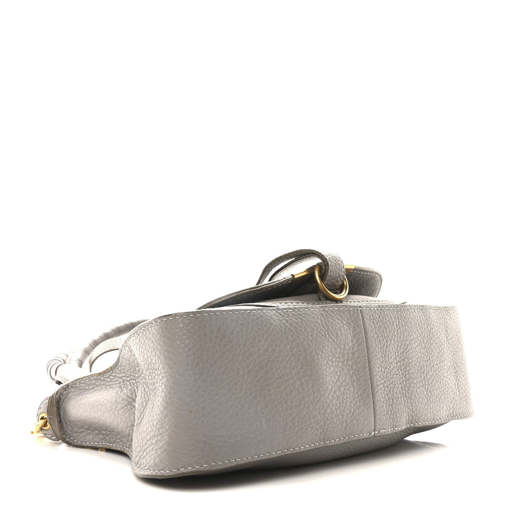 Calfskin Small Marcie Satchel Cashmere Grey