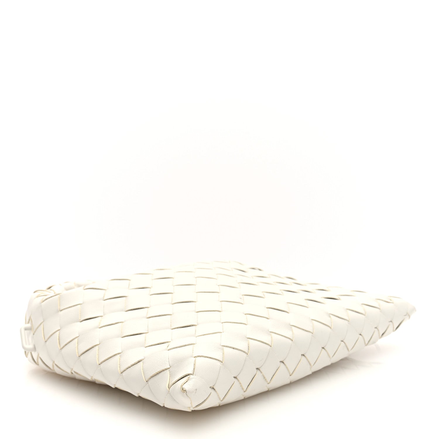 Calfskin Intrecciato Mini Hop White