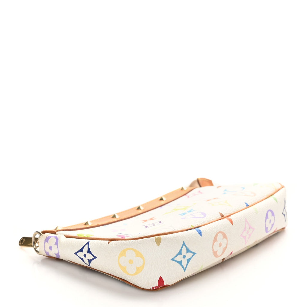 Monogram Multicolor Pochette Accessories White