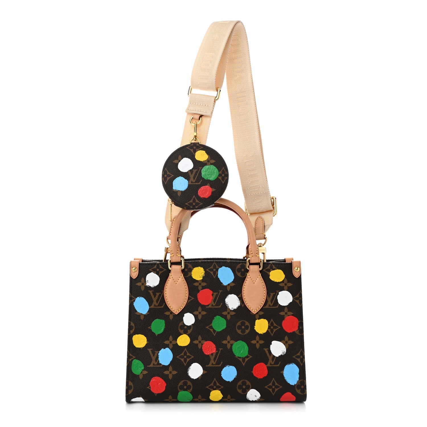 LV X YK Monogram Dots Onthego PM Multicolor