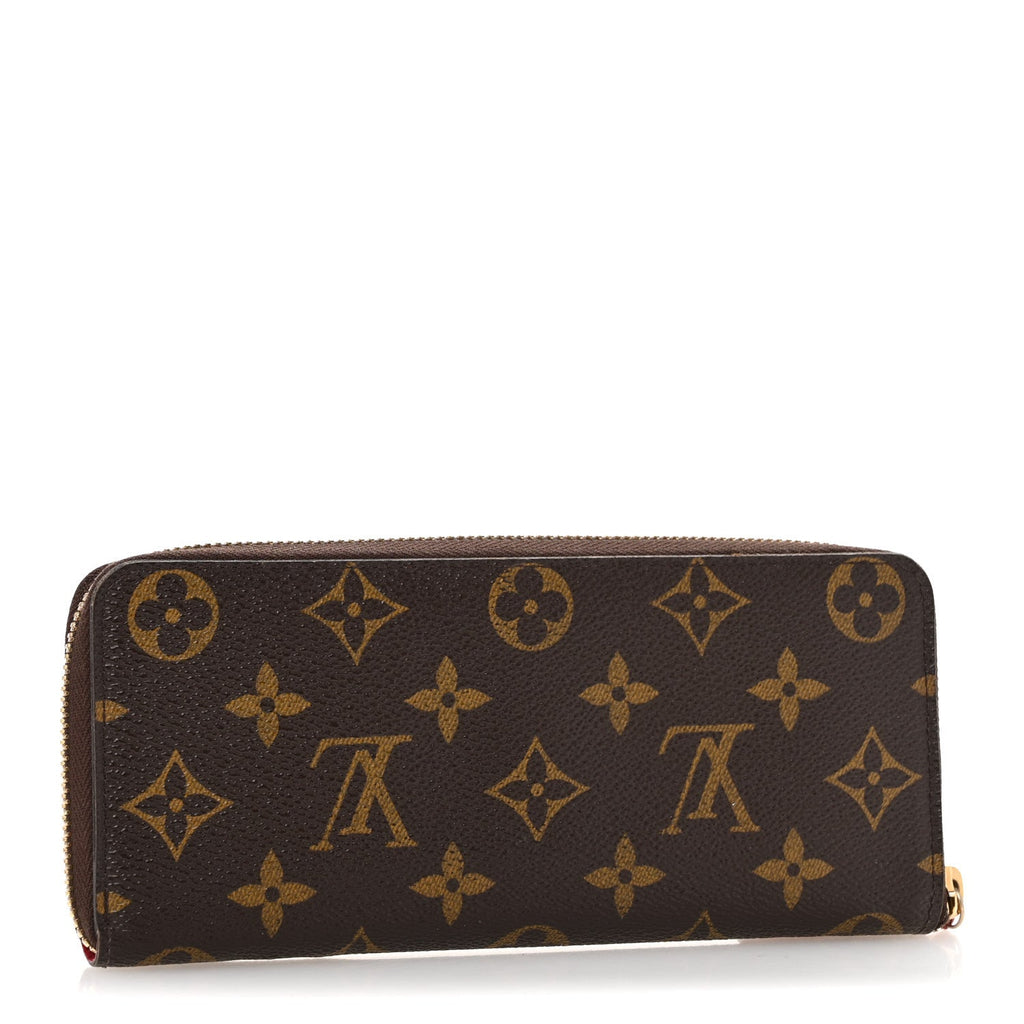 Monogram Clemence Wallet Hot Pink