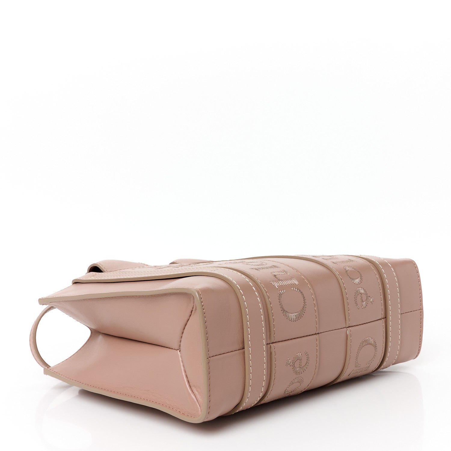 Calfskin Small Woody Tote Anemone Pink