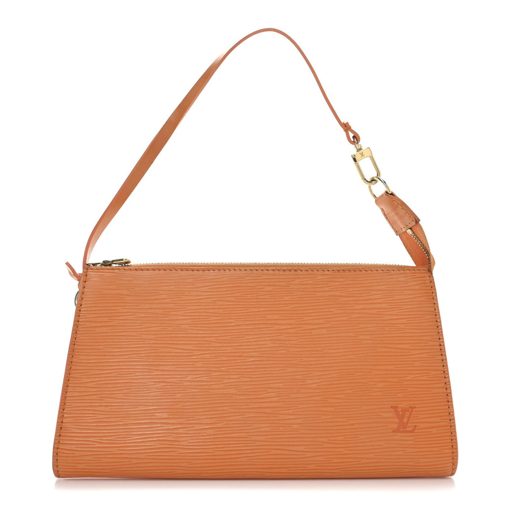 Epi Pochette Accessories 24 Mandarin