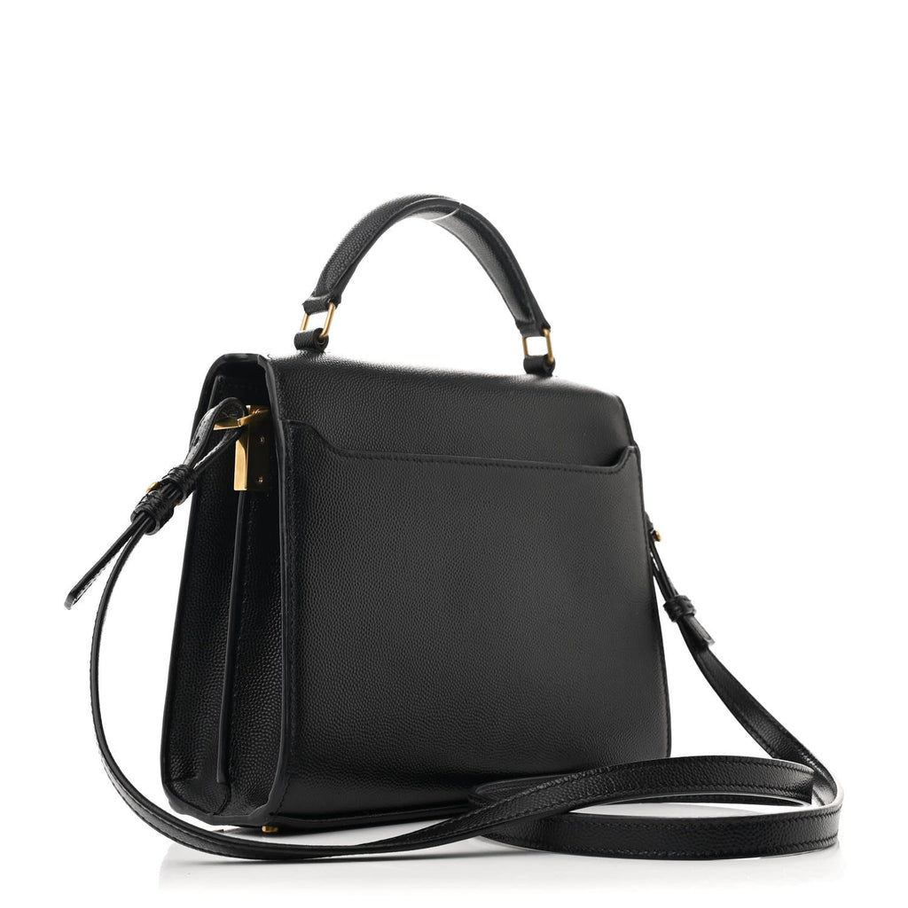 Grain de Poudre Mini Classic Monogram Cassandra Top Handle Black Rouge Legion