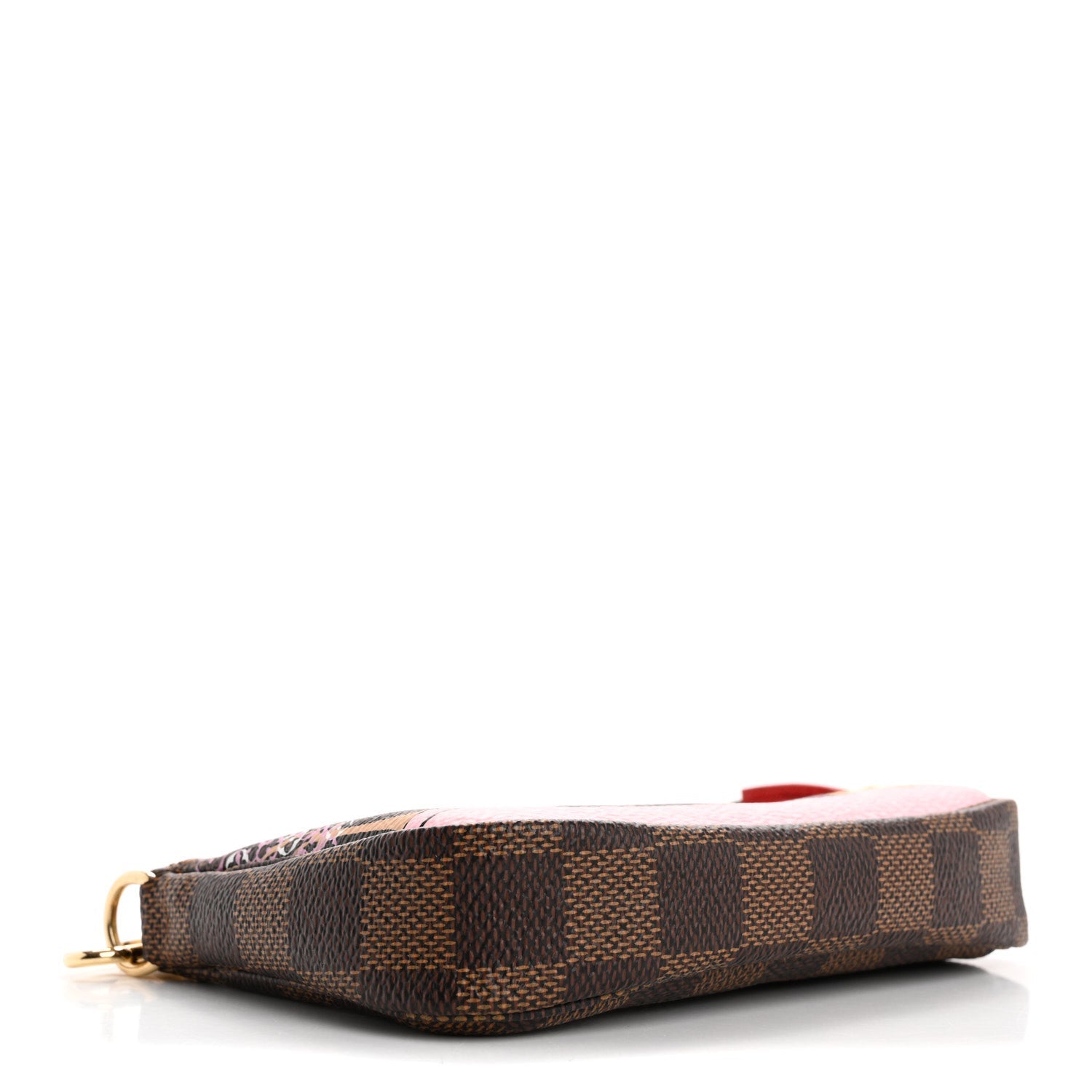 Damier Ebene 2019 Christmas Animation Mini Pochette Accessories Red