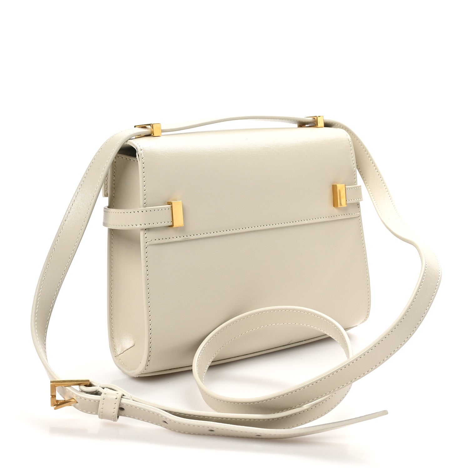 Smooth Calfskin Mini Manhattan Shoulder Bag Crema Soft