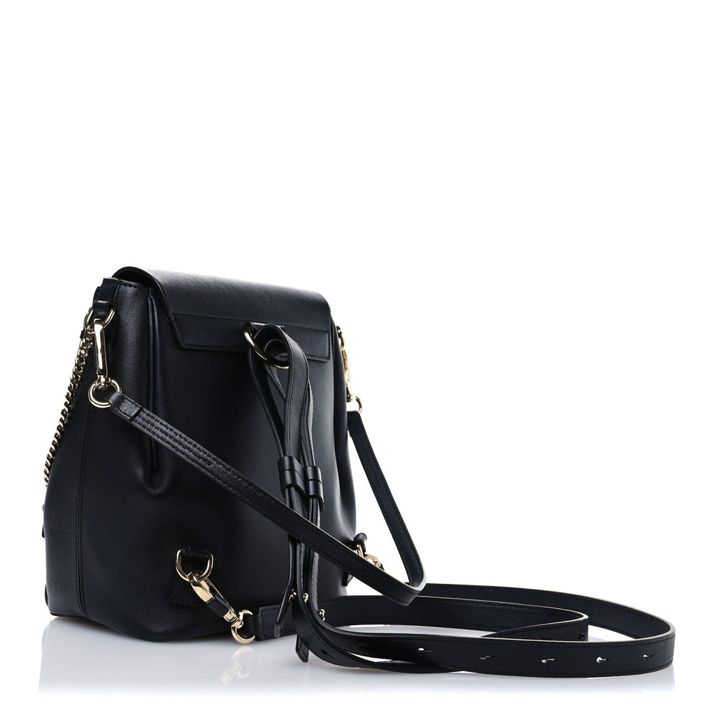 Calfskin Quilted Medium Faye Backpack Full Blue