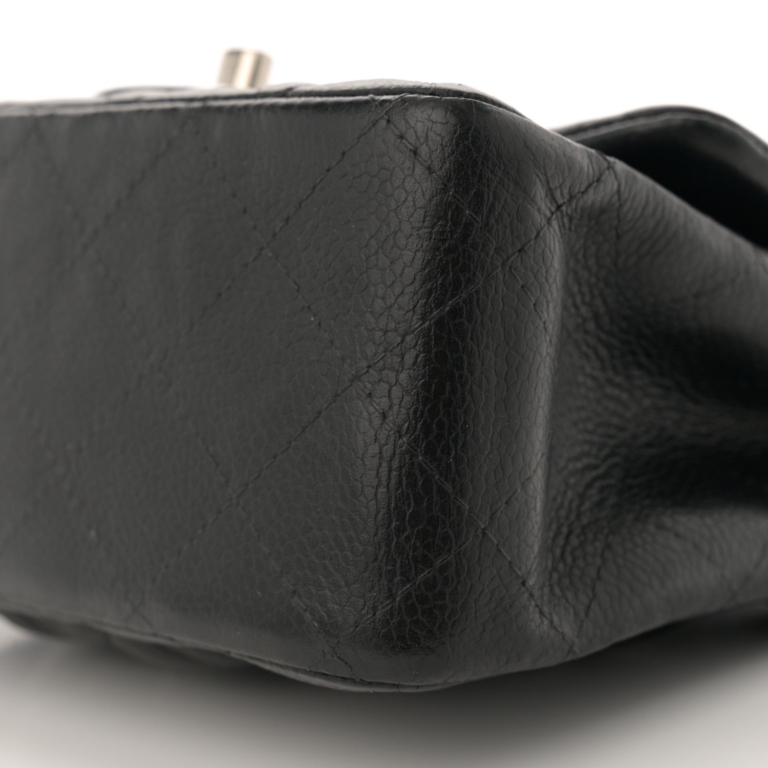 Caviar Quilted Mini Square Flap Black