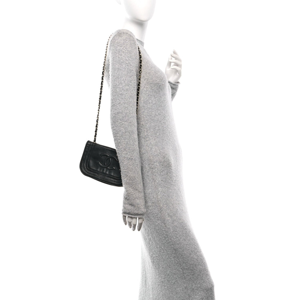 Lambskin Mini CC Timeless Flap Black