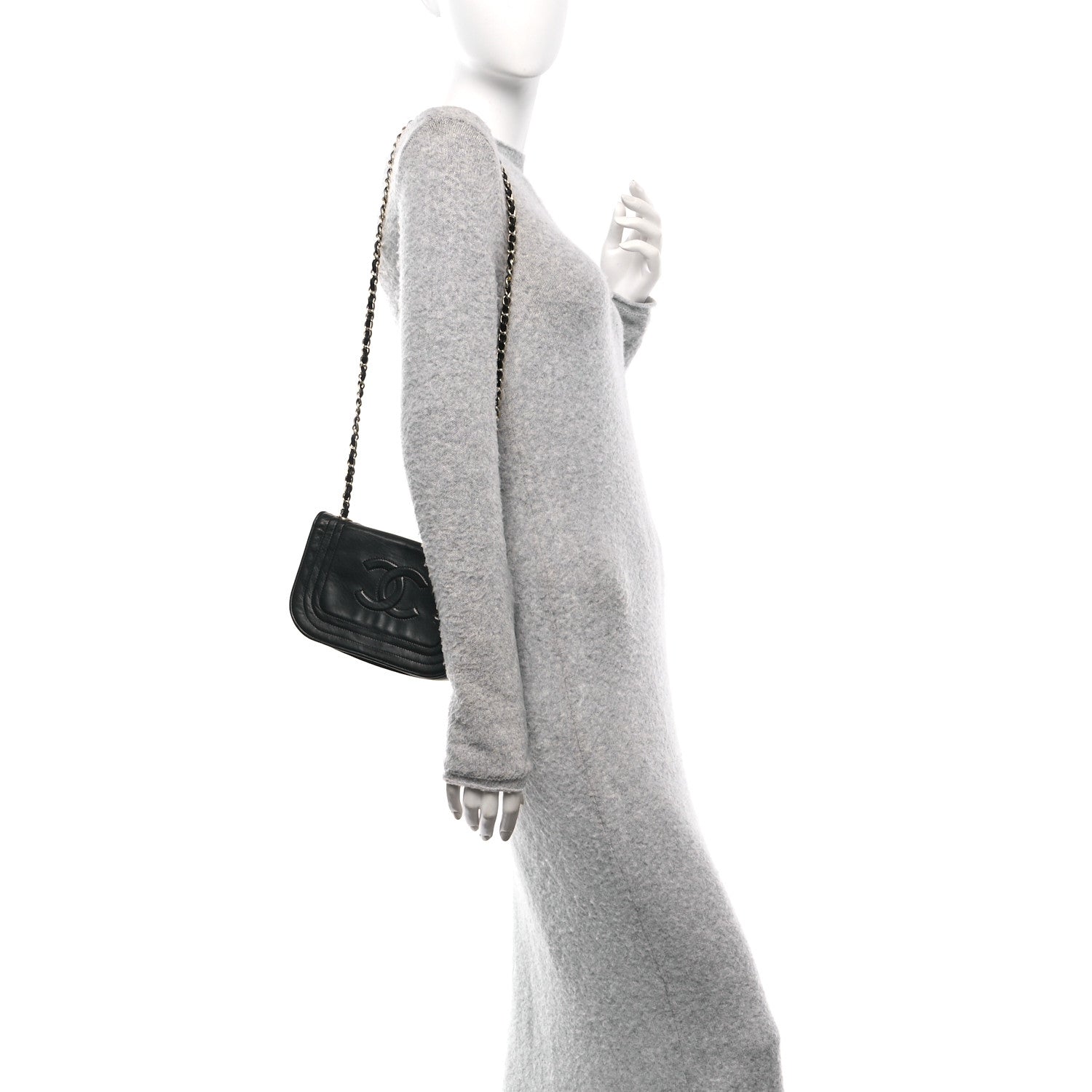 Lambskin Mini CC Timeless Flap Black