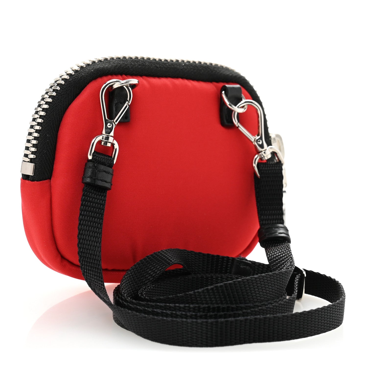 Trick Tessuto Nylon Cargo Pouch Rosso Black