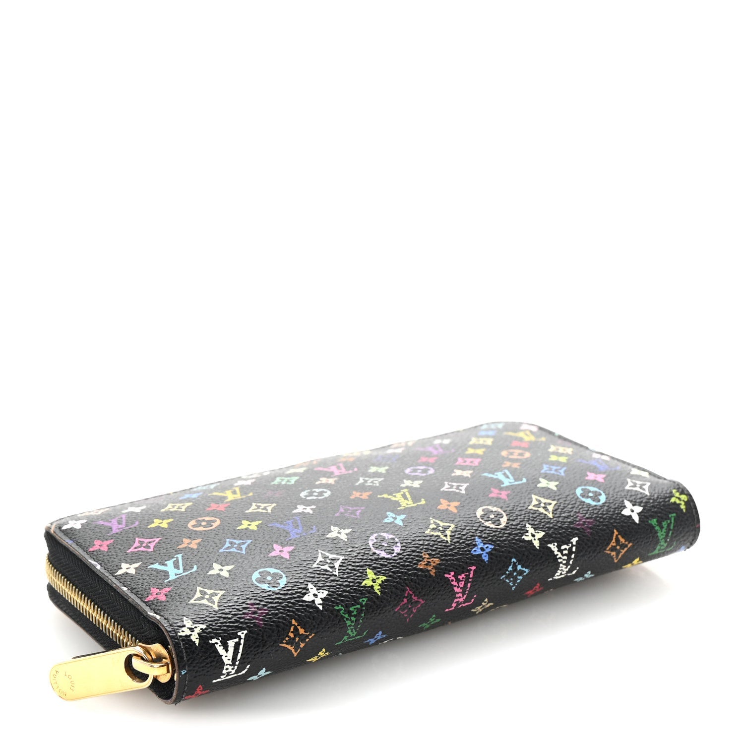 Monogram Multicolor Zippy Wallet Black Violet