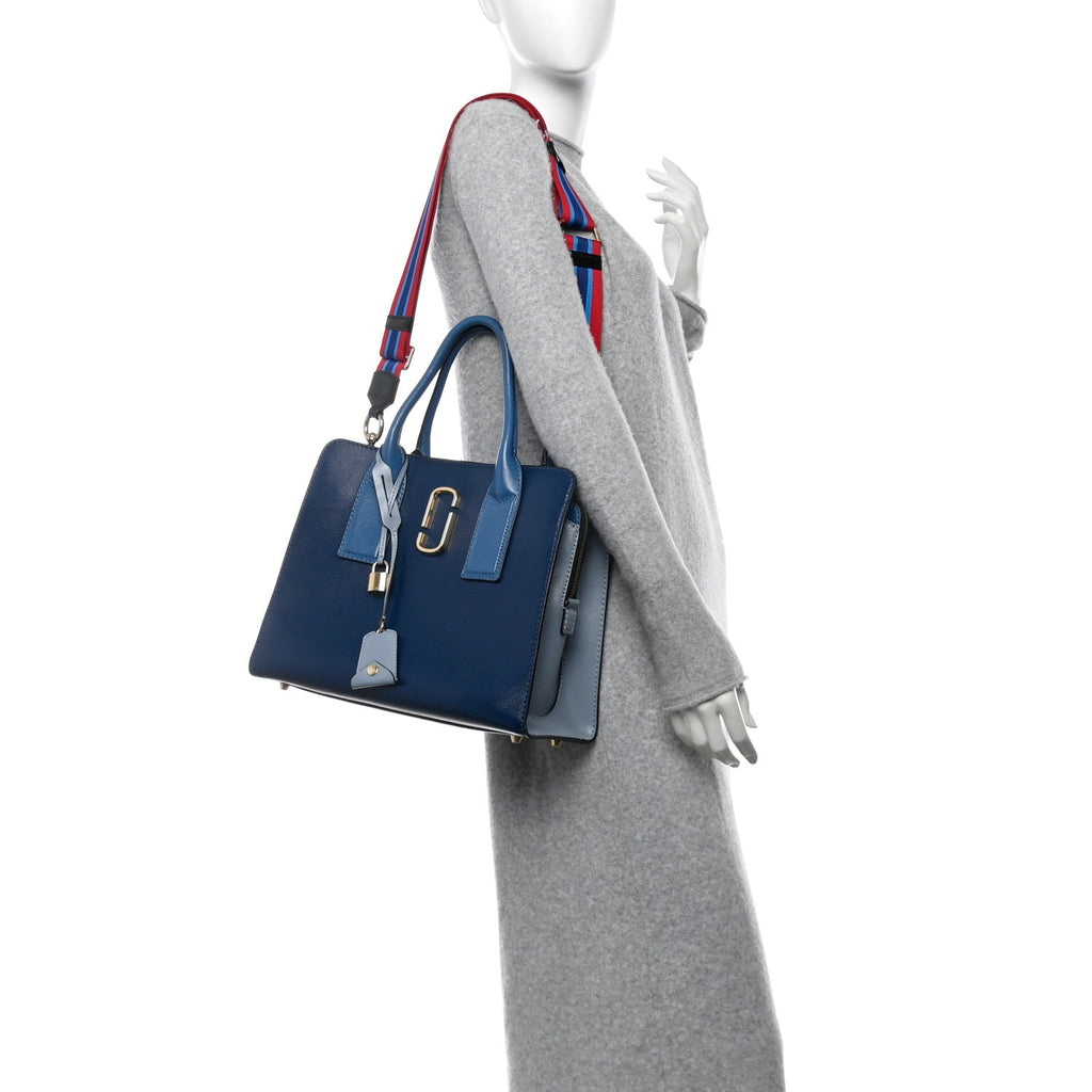 Saffiano Big Shot Tote  Navy