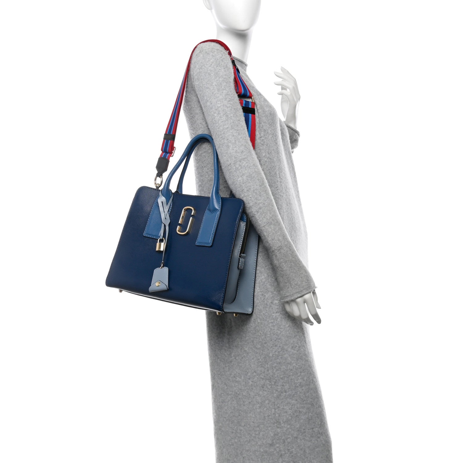 Saffiano Big Shot Tote  Navy
