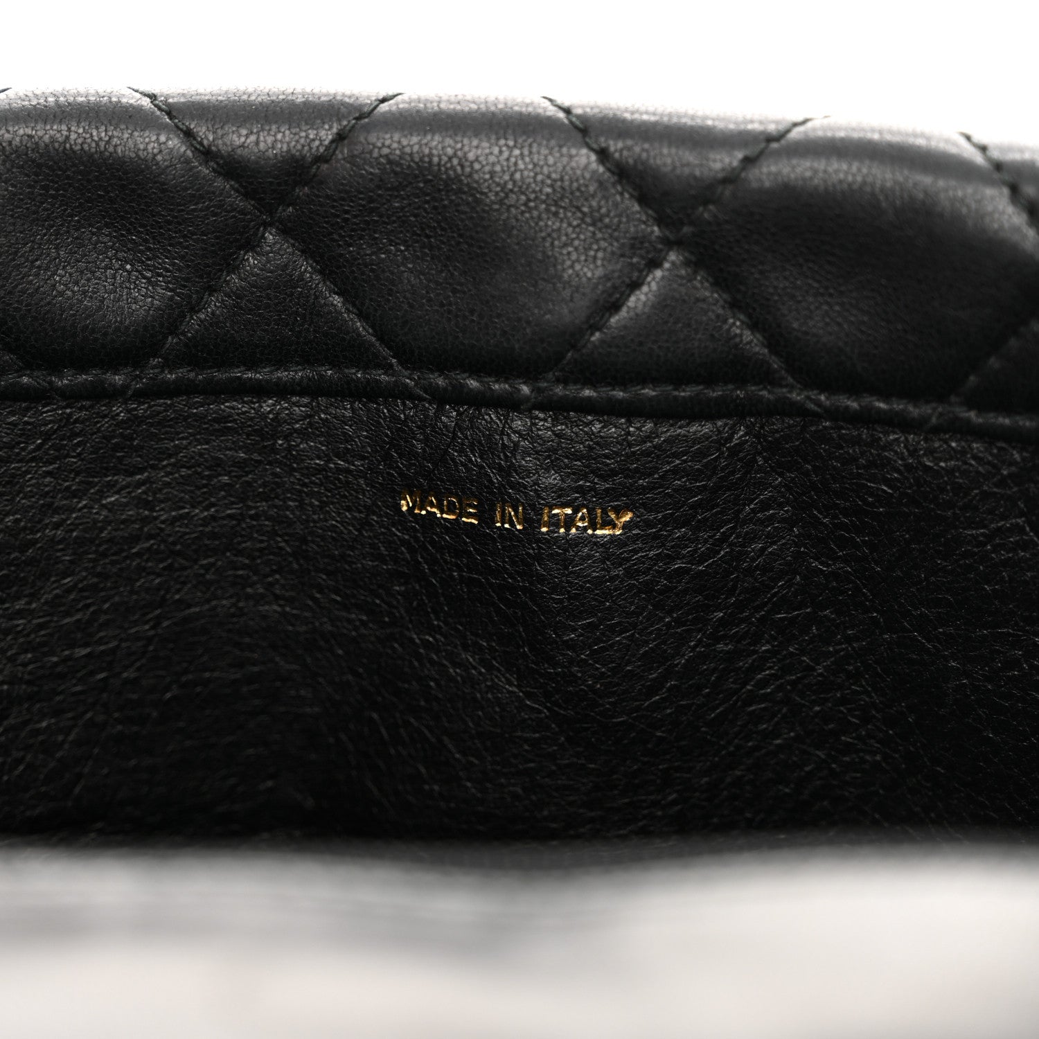 Quilted CC Tassel Flap Bag Black