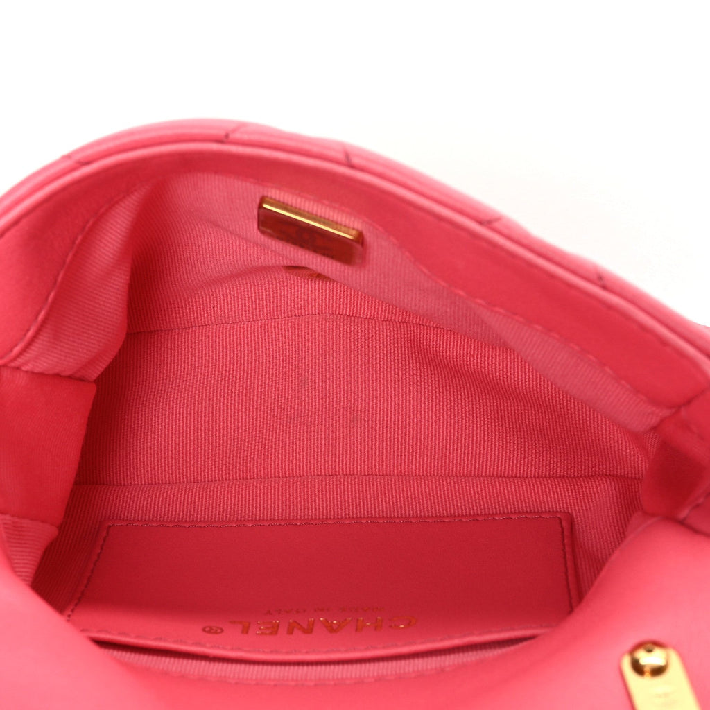 Lambskin Quilted Mini Funky Town Flap Pink