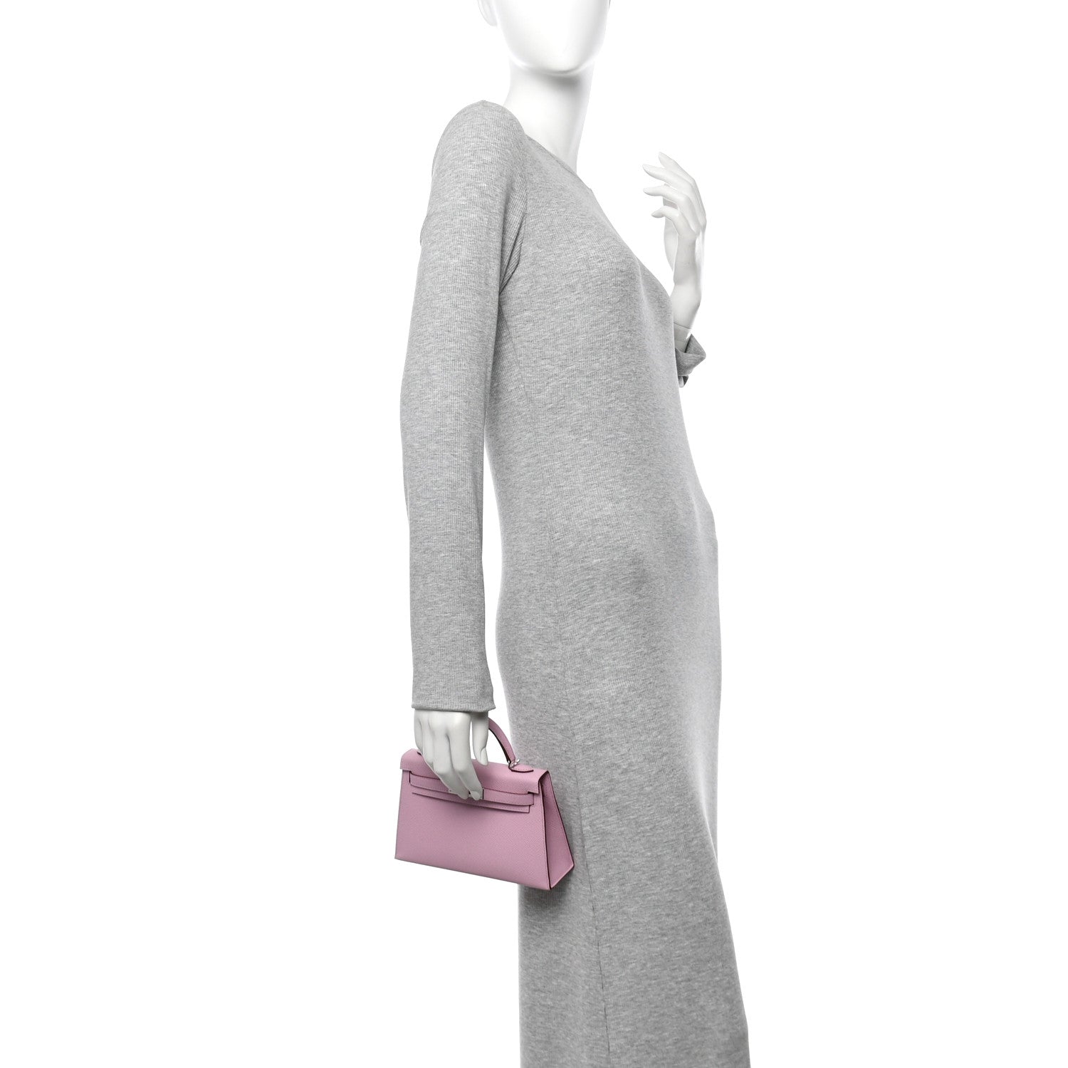 Epsom Mini Kelly Sellier 20 Mauve Sylvestre