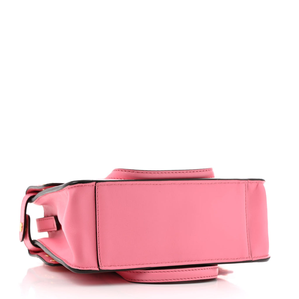 Vitello Grace Matte Small Flip Tote Pink