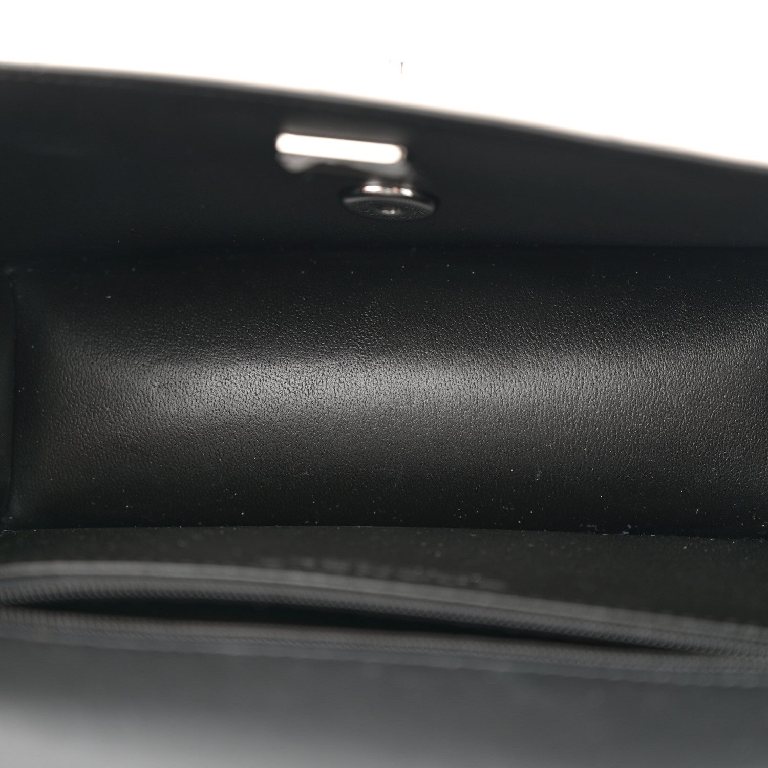 Lambskin Calfskin Mini Chocolate Bar Flap Bag White Black