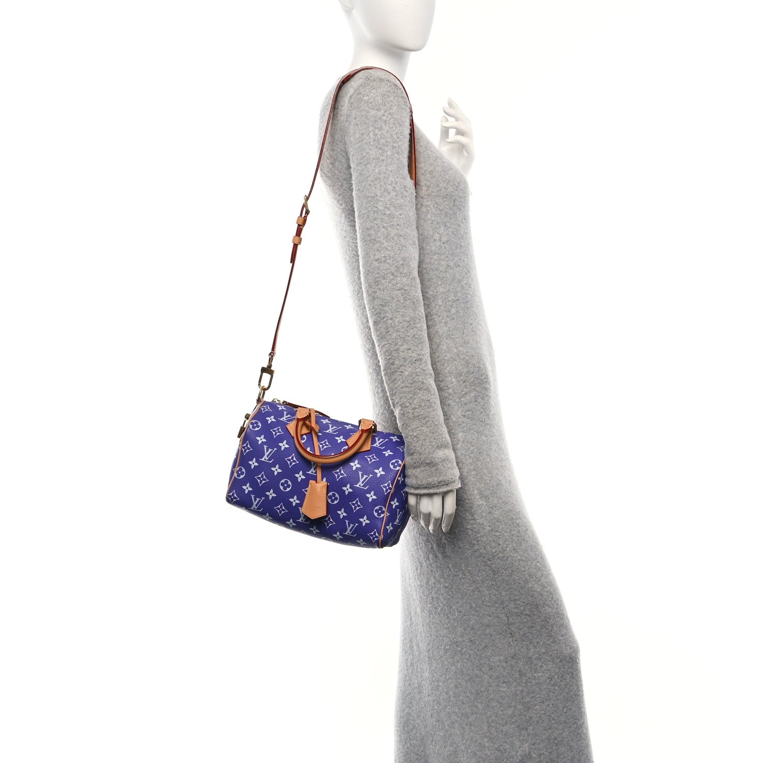 Calfskin Monogram Speedy P9 Bandouliere 25 Amethyst