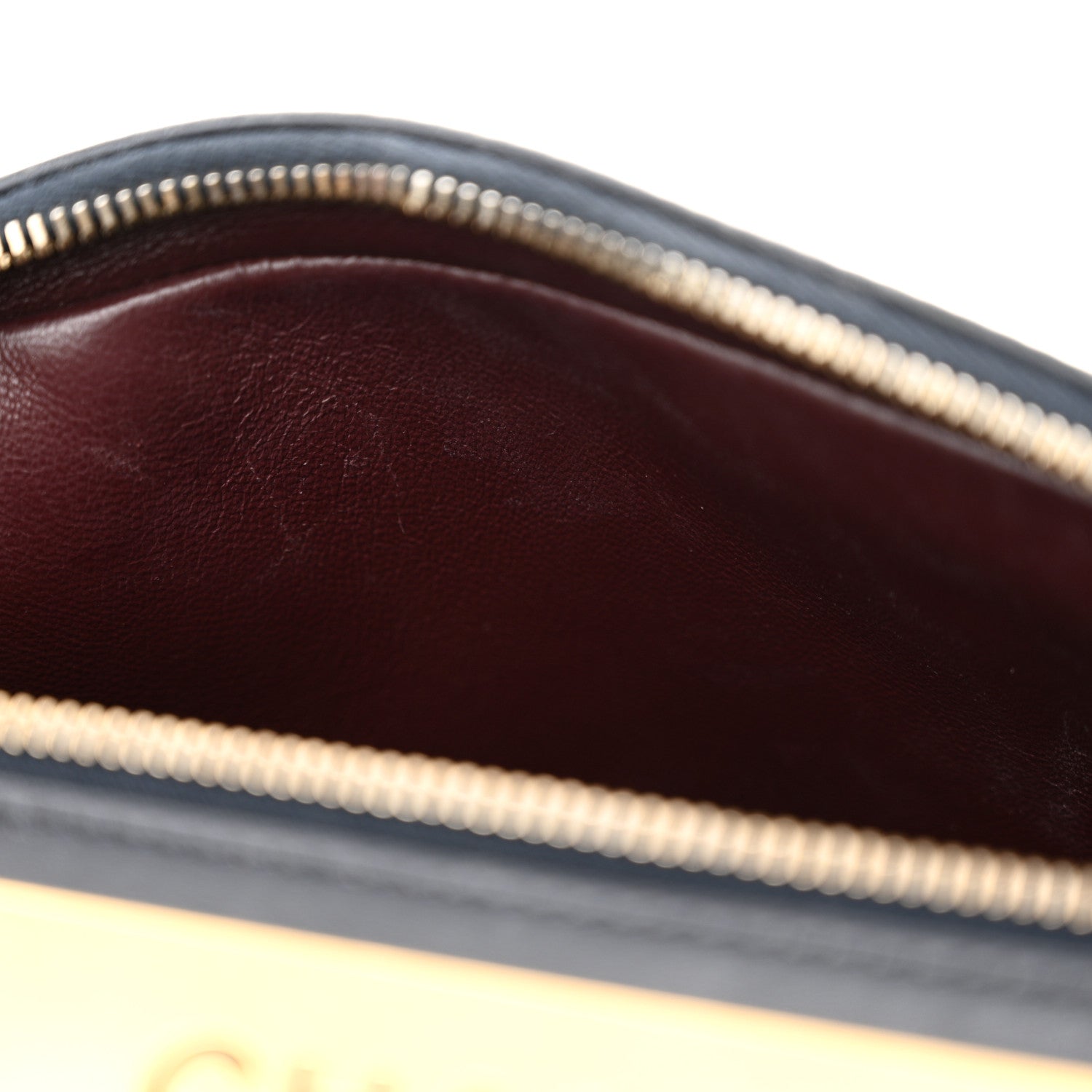 Lambskin Quilted Medium Trendy CC Bowling Bag Navy